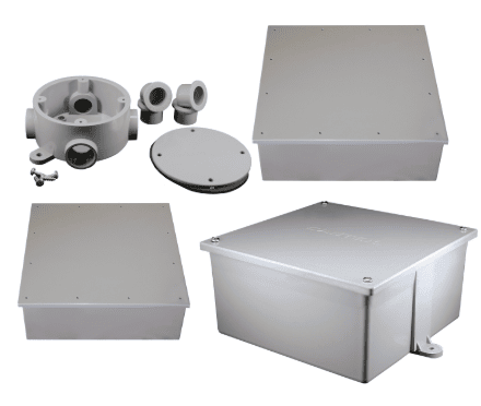 Plastic junction box (PVC)